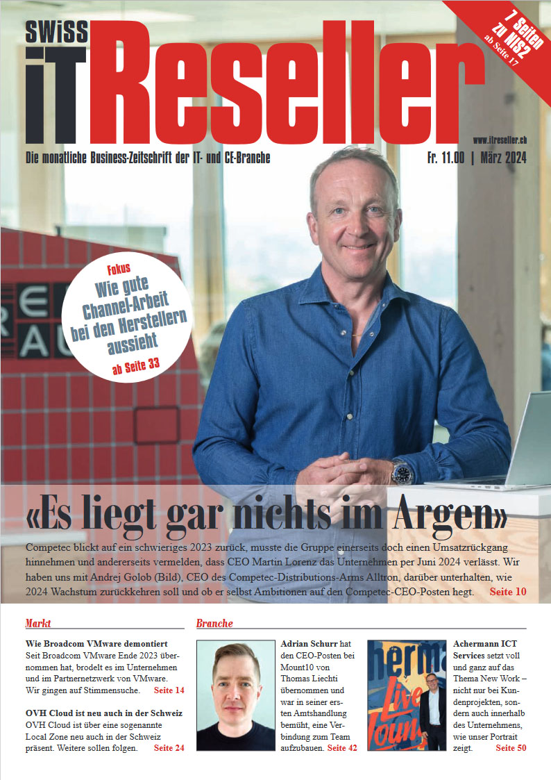 Swiss IT Reseller Cover Ausgabe 202403